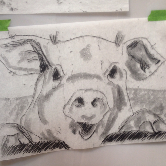 Adult, Monoprint