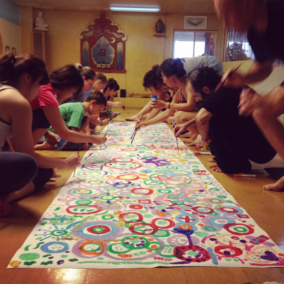 Families, Adults and Children Cooperative Art