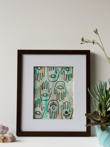 MONOPRINT AND INDIA INK
