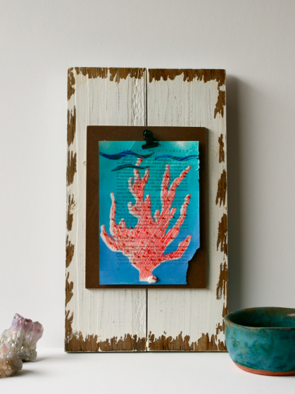 MONOPRINT, EMBELLISHED COLLAGE