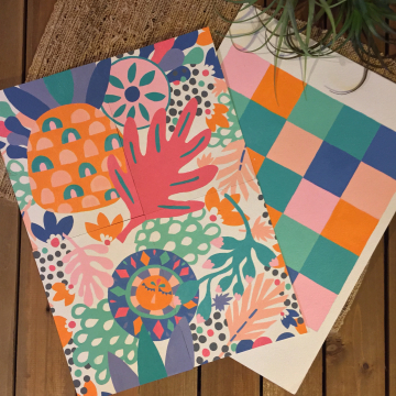 The Kids Say Bae, Hand Painted Repeat & Coordinate