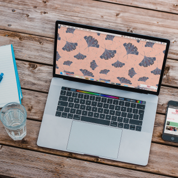 Nocturnal Lullaby: Moths + Constellations, FREE Desktop Wallpaper Download